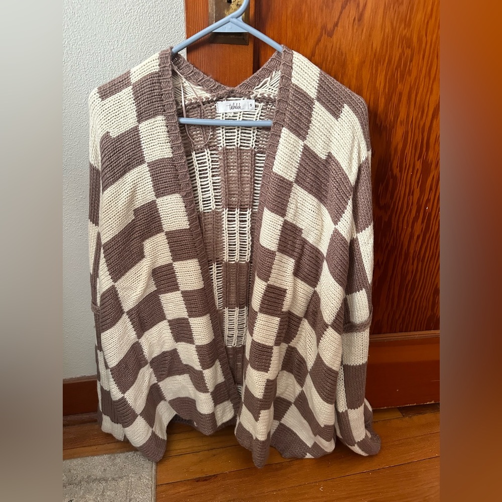 Talulah checkered cardigan